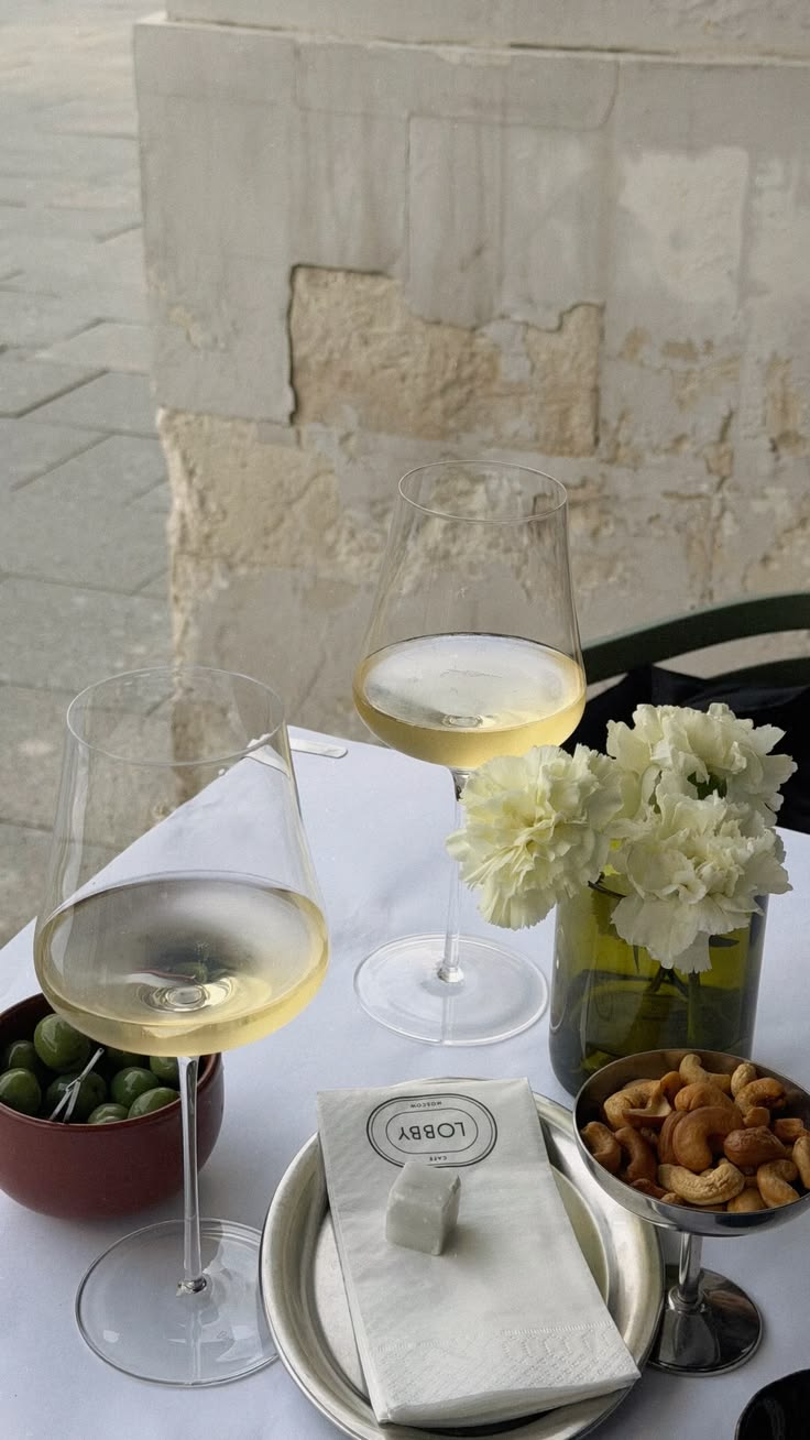 Refined glassware arranged for relaxed home entertaining